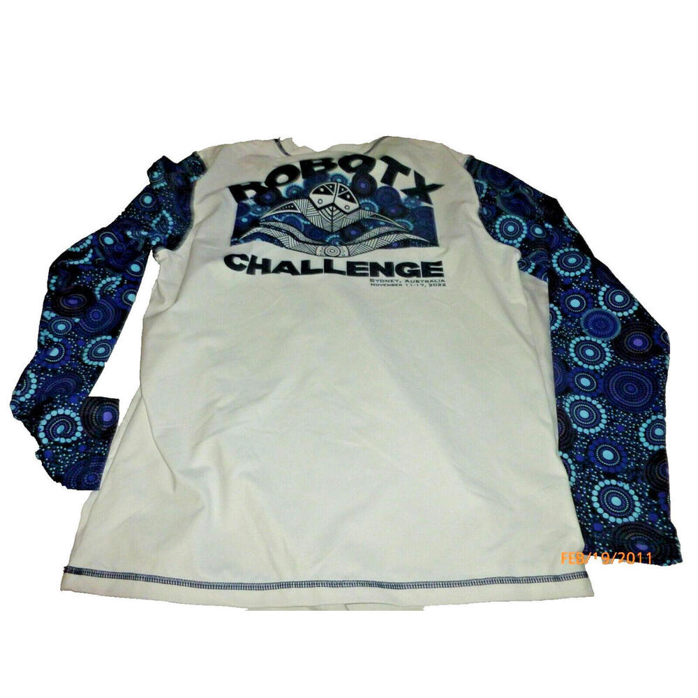 RobotX Challenge Sydney Australia 2022 Long Sleeve Performance Shirt White M